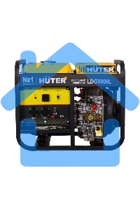 Электрогенератор дизельный Huter LDG 5000L, 3.3 кВт, 82 дБ, 68.7 кг