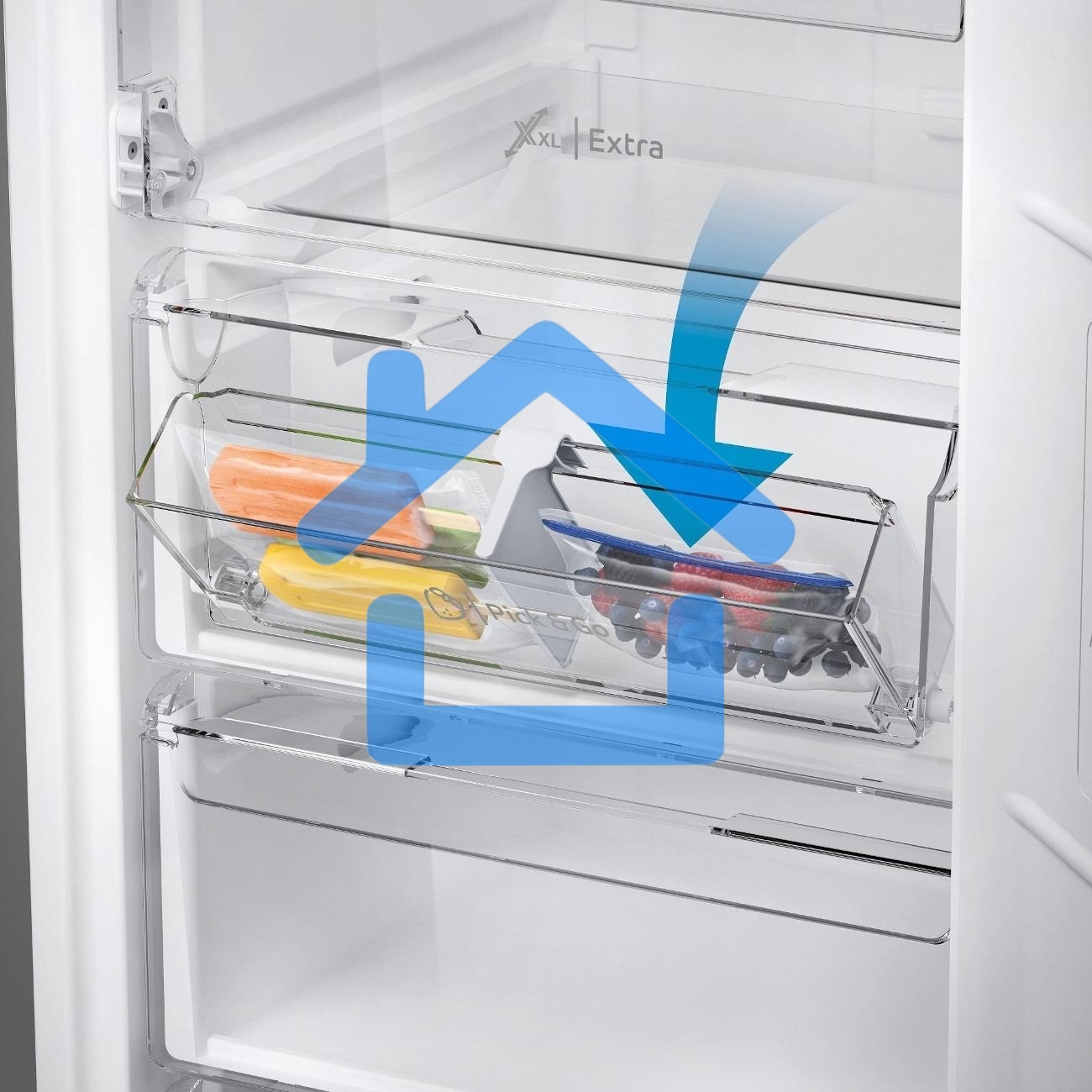 Морозильная камера Indesit DFZ 4150 G, серебристый, 204л, 6 ящиков