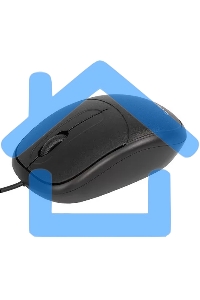 Мышь проводная Crown CMM-128 черный, 1000 dpi, USB, кнопки - 2