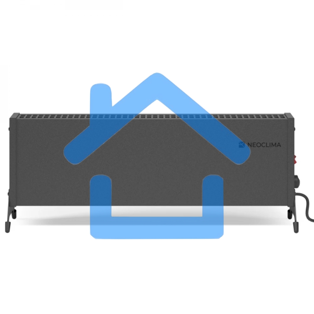 Конвектор Neoclima Nano 2000B черный, 2000 Вт, 25 м2, термостат