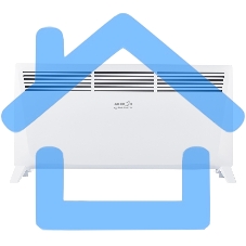 Конвектор Аксион ТКС-2000, белый, 2000 Вт, 25 м2, термостат