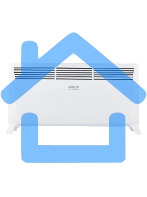 Конвектор Аксион ТКС-2000, белый, 2000 Вт, 25 м2, термостат