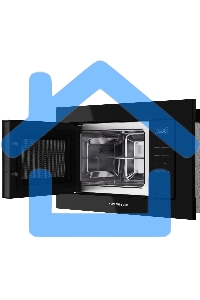 Микроволновая печь встраиваемая Kuppersberg, High-Tech, 20 л, гриль, 5 уровней мощности, 8 автоматических программ, многофункциональный таймер, размораживание, сенсорное управление, блокировка от детей, поворотный стол, черный