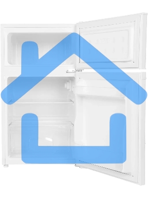 Холодильник Hyundai CT10051H белый двухкамерный 59/25л морозилка сверху