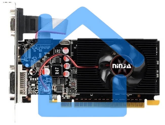 Видеокарта Ninja (Sinotex) AMD Radeon R5 230 (160SP) 2Gb DDR3 64BIT DVI HDMI CRT