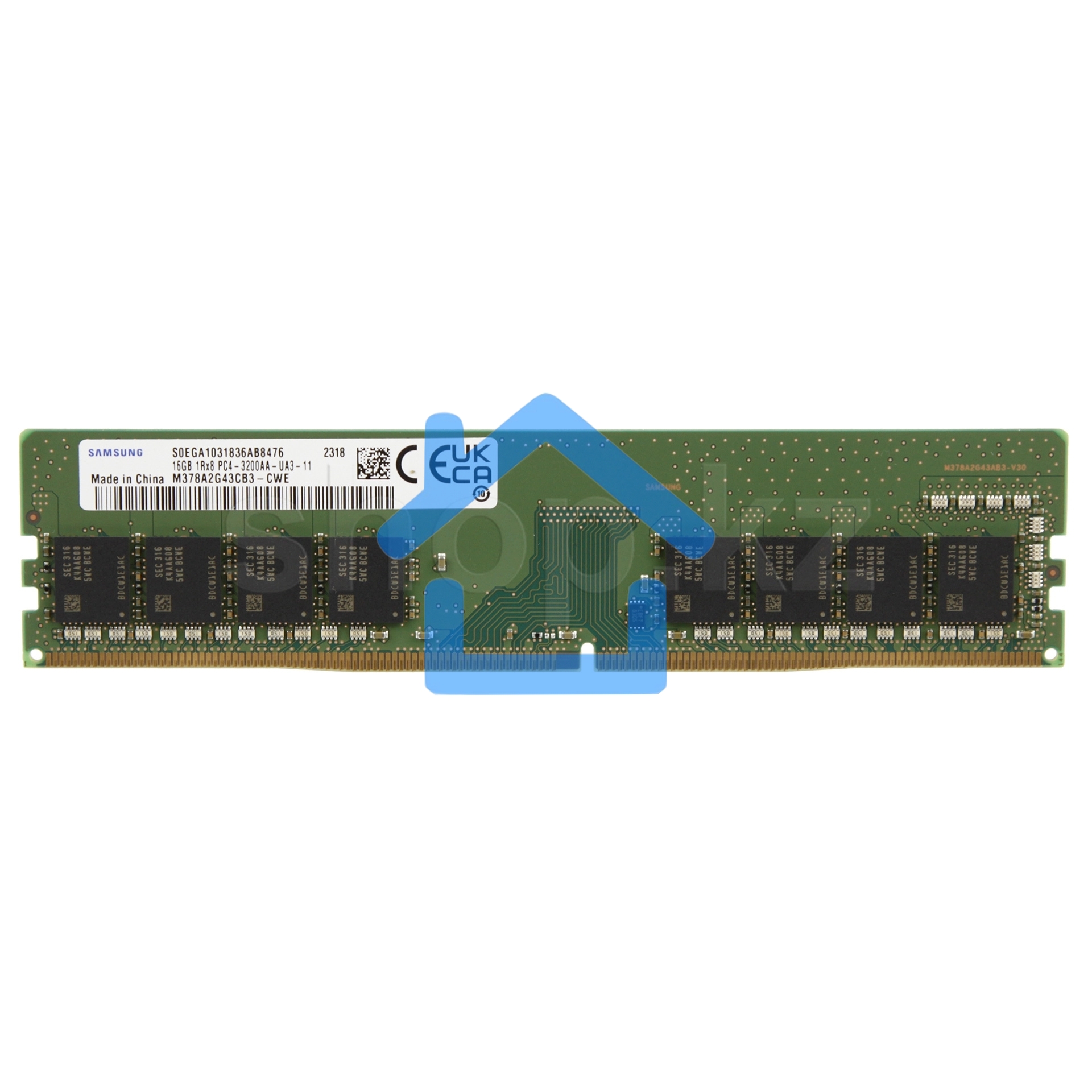 Оперативная память Samsung, DDR4, 16Gb (1x16Gb), 3200MHz, CL22, DIMM, OEM