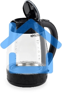Чайник электрический Hyundai HYK-G4505 2л. 2200Вт черный (корпус: стекло)