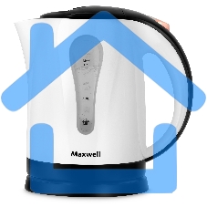 Чайник электрический Maxwell MW-1079 W, 2200Вт, 1.7л, белый/черный