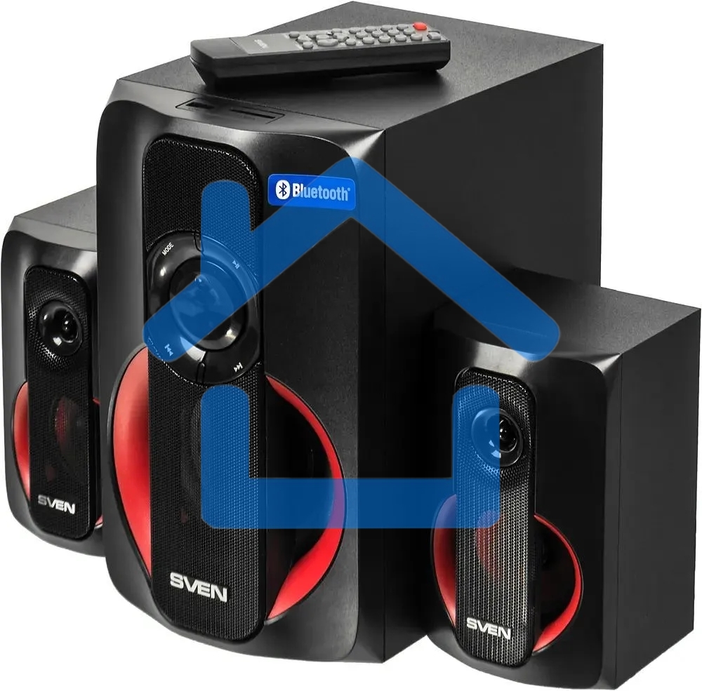 Акустическая система SVEN MS-304 черный ~ 230 В, 50 Гц, сабвуфер: 159х 272 х 245, вес 3,3