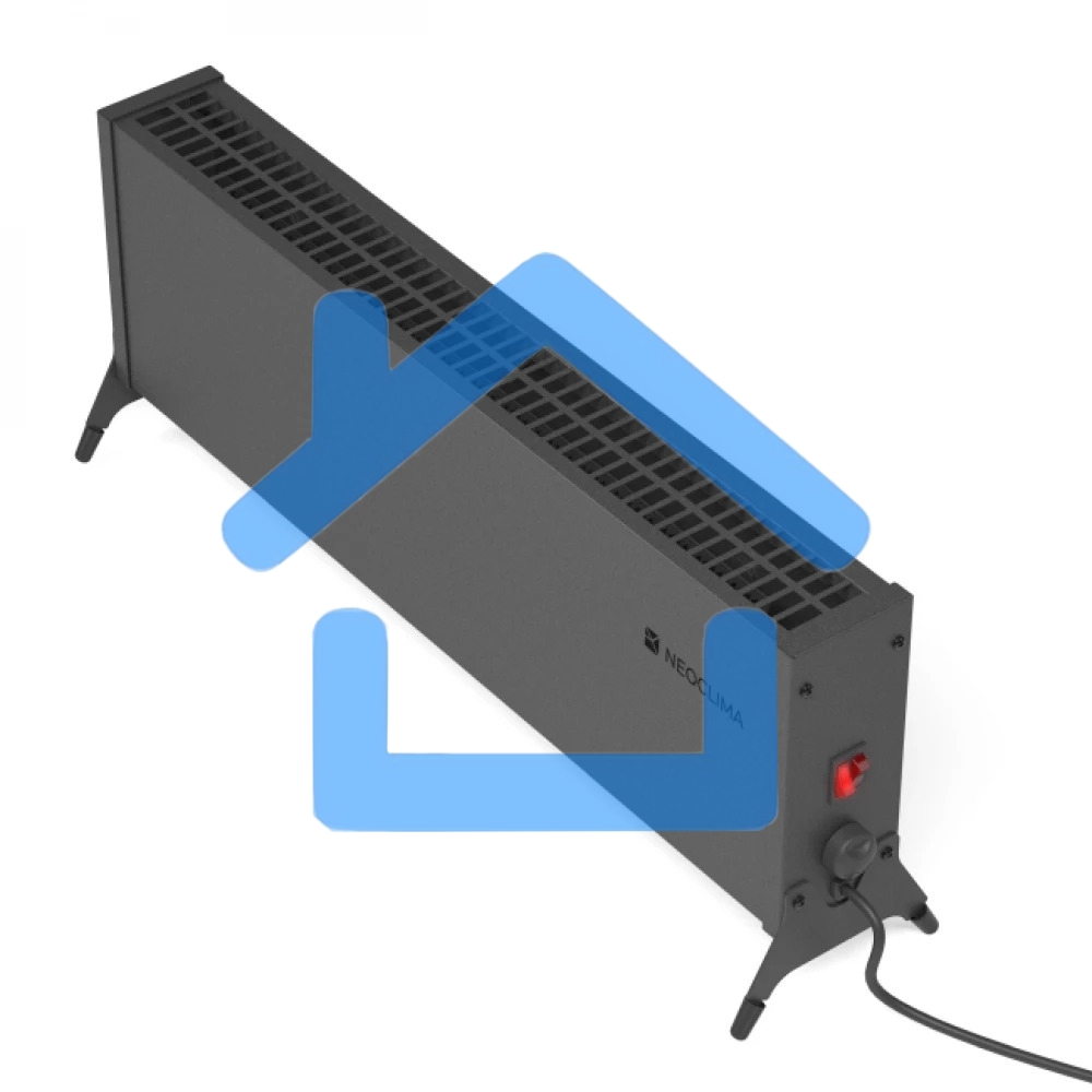 Конвектор Neoclima Nano 2000B черный, 2000 Вт, 25 м2, термостат