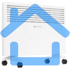 Конвектор Primera PHP-1500-MWB, белый, 1500 Вт, 20 м2, термостат