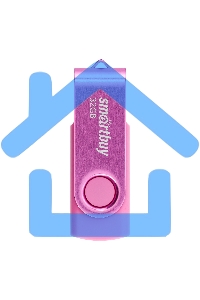 Флешка USB R/W Smartbuy R/W Twist Pink (SB032 Gb2TWP), 32 Gb, USB 2.0, R/W 15/12, розовый