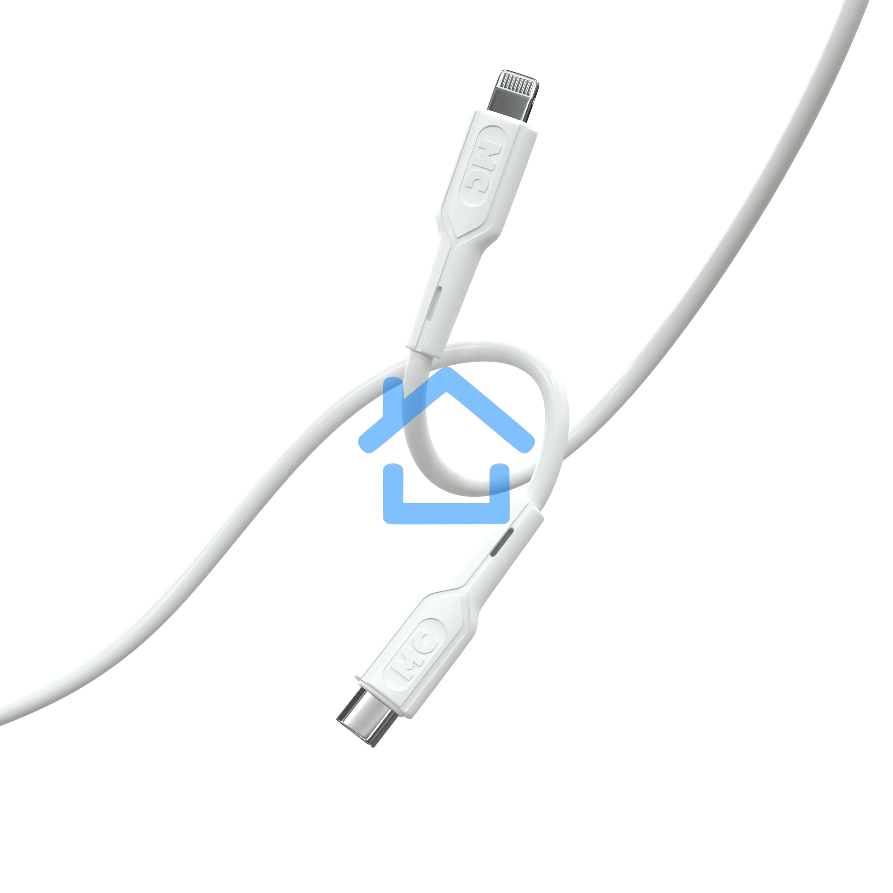 Кабель MORE CHOICE (4620202553256) K63ia 2м USB 3.0A PD 27W для Lightning ng 8-pin Type-C - 2м, белый