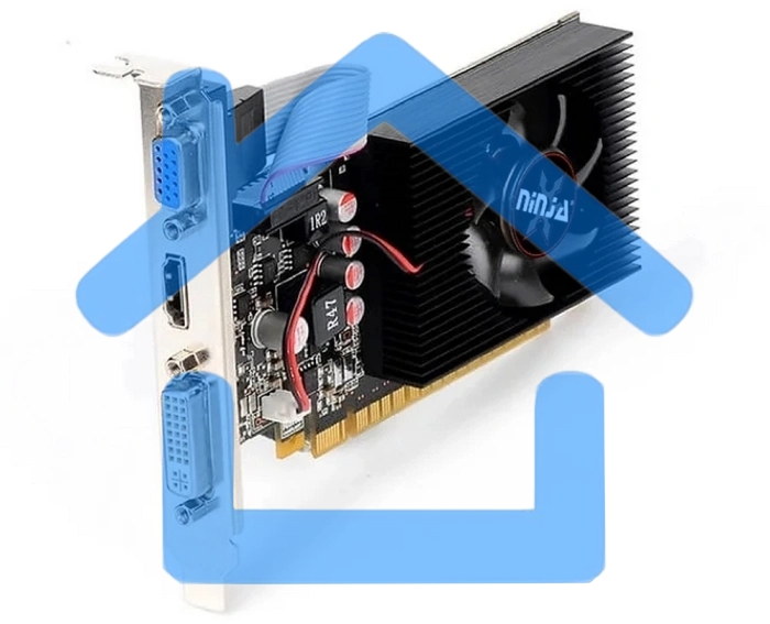 Видеокарта Ninja (Sinotex) AMD Radeon R5 230 (160SP) 2Gb DDR3 64BIT DVI HDMI CRT