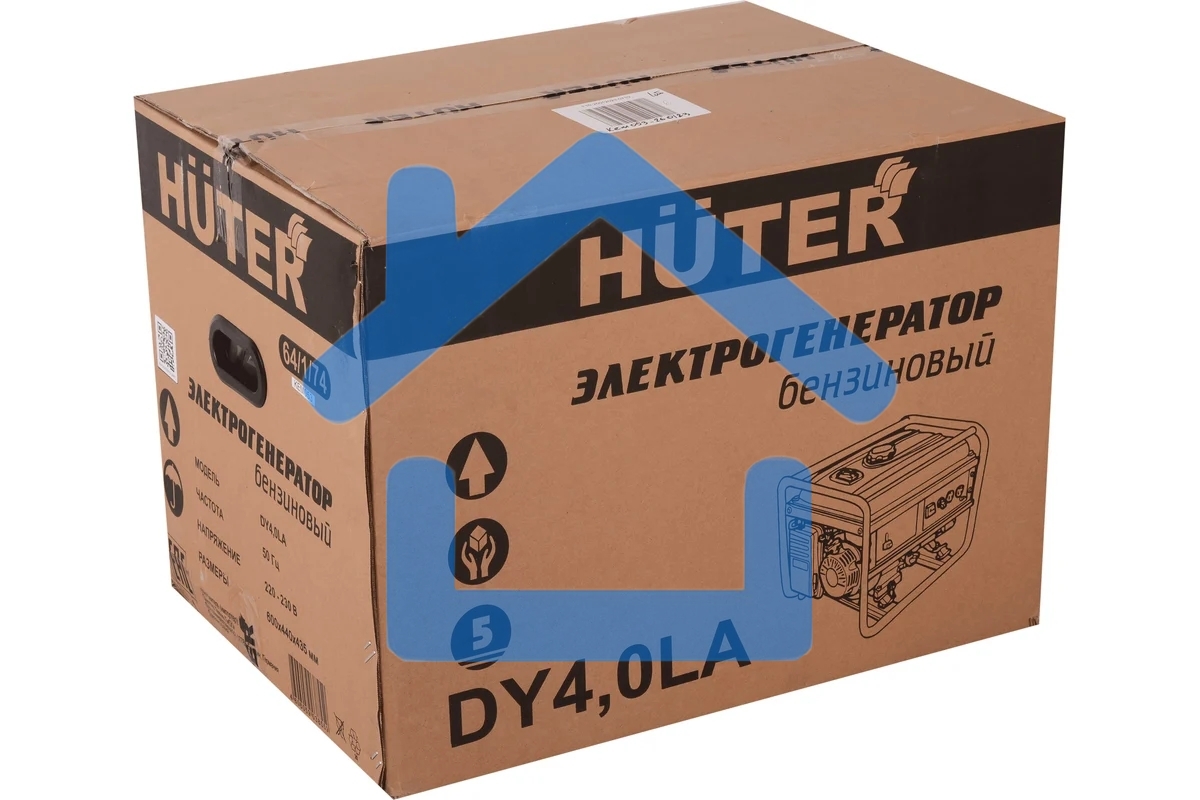 Электрогенератор бензиновый Huter DY4,0LA, 3.3 кВт, 68 дБ, 40.3 кг