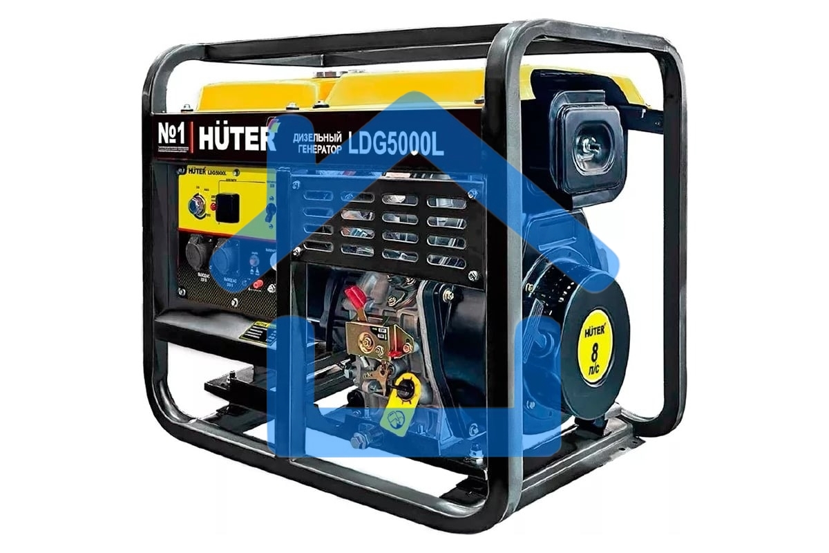 Электрогенератор дизельный Huter LDG 5000L, 3.3 кВт, 82 дБ, 68.7 кг