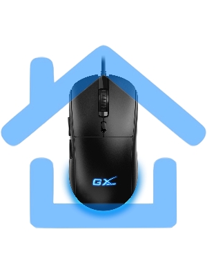 Мышь проводная Genius Scorpion M500 черный, 3200 dpi, USB, кнопки - 6