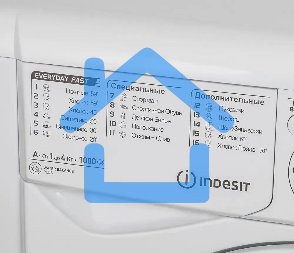 Стиральная машина Indesit EWUC 4105 CIS белый, загрузка фронтальная 4 кг, 1000 об/мин., класс: А