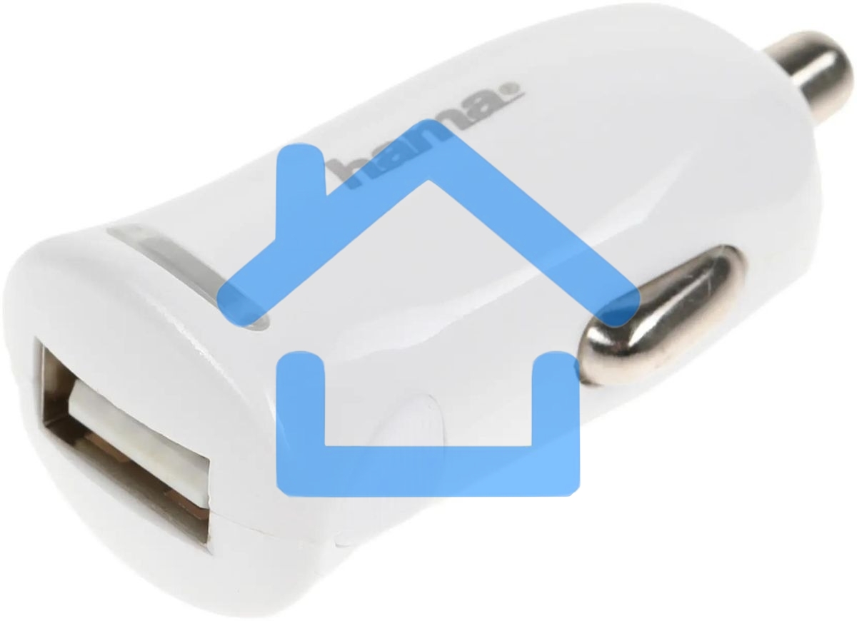 Комплект зарядное устройство Hama H-183266 2.4A для Apple кабель Apple Lightning белый