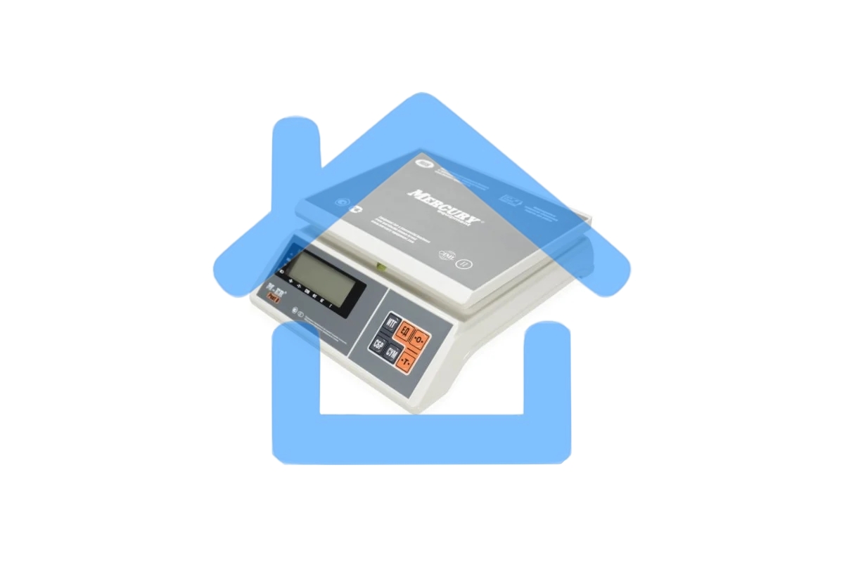 Весы фасовочные Mertech M-ER 326AFU-15.1 LCD (3060) белый, до 15 кг