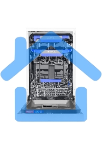 Посудомоечная машина MAUNFELD MWF45230W, белый, 45 см, 10 компл., 49 дБ, класс A++