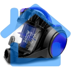 Пылесос VS435 циклонный черный/синий