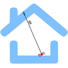 Миксер для красок, 60 х 6 х 350 мм, цилиндрический хвостовик Denzel