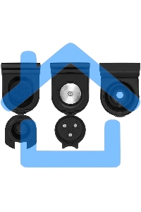 Кофеварка капсульная Kitfort КТ-7462 синий/черный, исп. кофе - капсулы Nespresso, Dolce Gusto/молотый, 0.85 л, 1450 Вт, 19 Бар