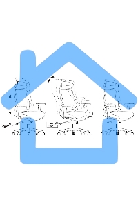 Кресло руководителя Бюрократ MC-412N-H черный сетка/ткань с подголов. крестов. металл хром
