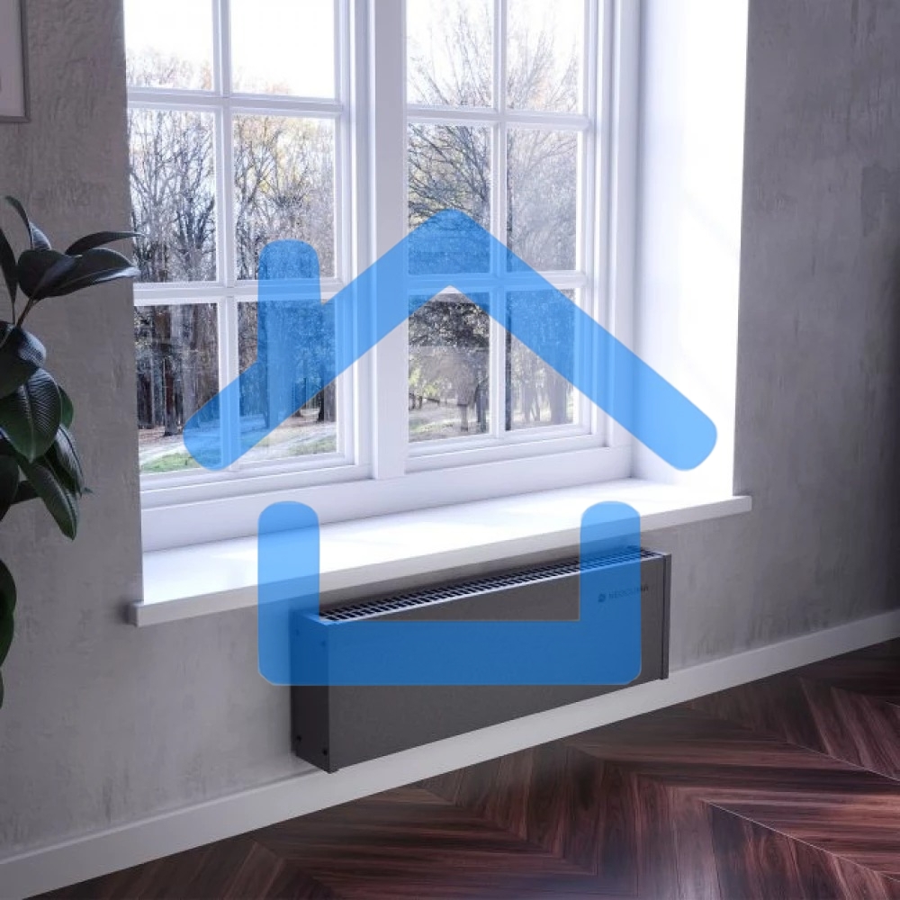 Конвектор Neoclima Nano 2000B черный, 2000 Вт, 25 м2, термостат