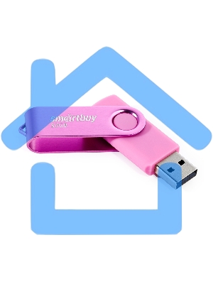 Флешка USB R/W Smartbuy R/W Twist Pink (SB032 Gb2TWP), 32 Gb, USB 2.0, R/W 15/12, розовый