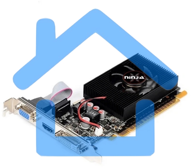 Видеокарта Ninja (Sinotex) AMD Radeon R5 230 (160SP) 2Gb DDR3 64BIT DVI HDMI CRT