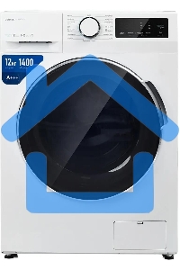 Стиральная машина Centek CT-1925 белый, загрузка фронтальная 12 кг, 1400 об/мин, класс: A+++