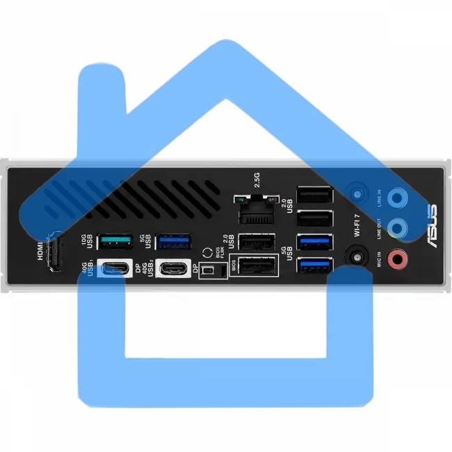 Материнская плата ASUS X870 MAX GAMING WIFI7, AM5, AMD X870, 4xDDR5, 4xSATA, 3xM.2, 1xPCIe 5.0 x16, 2xPCIe 4.0 x16, 1xPCIe x1, 1xHDMI, 2xUSB-C 40Gbps (USB4), 1xUSB-A 10Gbps, 3xUSB-A 5Gbps, 4xUSB-A 2.0, 1x2.5Gb LAN, Wi-Fi 7, Bluetooth 5.4, 3x3.5 мм, 7.1, A