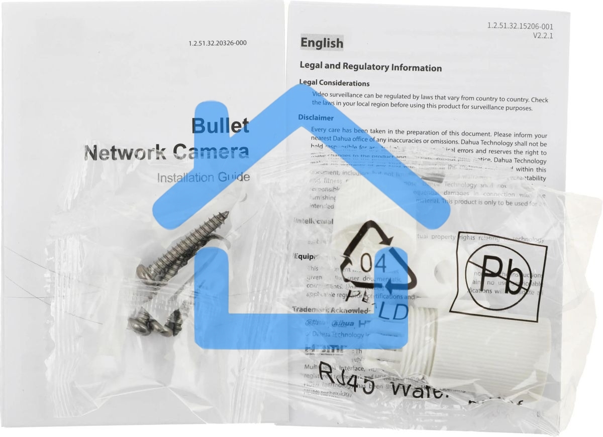 Камера видеонаблюдения IP Dahua DH-IPC-HFW1430DS1P-SAW-0280B Wi-Fi 2.8-2.8мм цв. корп.:белый/черный