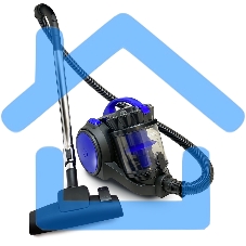 Пылесос VS435 циклонный черный/синий