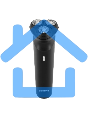 Электробритва роторная Polaris PMR 0411RC ProLong 4D Li+ реж.эл.:3 питан.:элек.сеть/аккум. черный