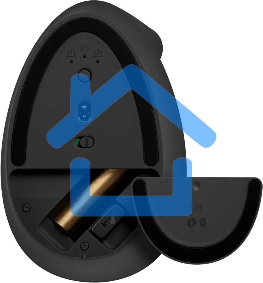 Мышь беспроводная Logitech Lift графитовый, 4000 dpi, радиоканал, Bluetooth, USB, кнопки - 6