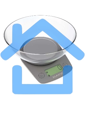 Весы кухонные Maxvi KS102P grey