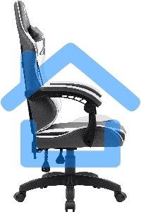 Кресло игровое Defender Fortune серый/белый, класс 4, PU