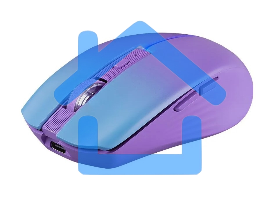 Мышь беспроводная Defender Mystery MM-301 фиолетовый, 1600 dpi, радиоканал, Bluetooth, USB, кнопки - 6