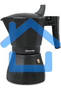 Кофеварка гейзерная Rondell Kafferro RDA-994, 0.45л, алюминий, черный