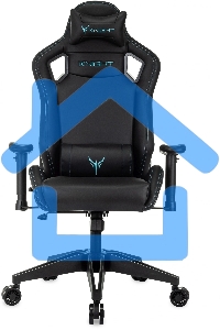 Кресло игровое Knight Outrid Smile черный эко.кожа крестов. пластик