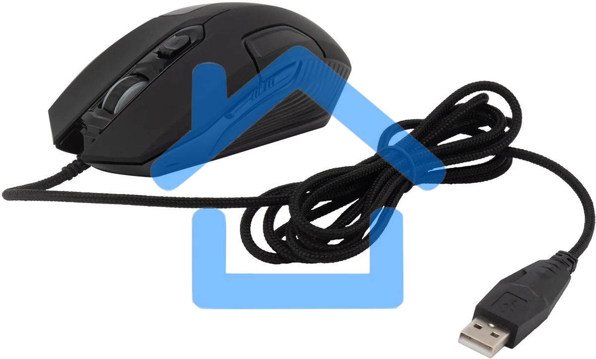 Мышь проводная Acer OMW170 черный, 3200 dpi, USB, кнопки - 6