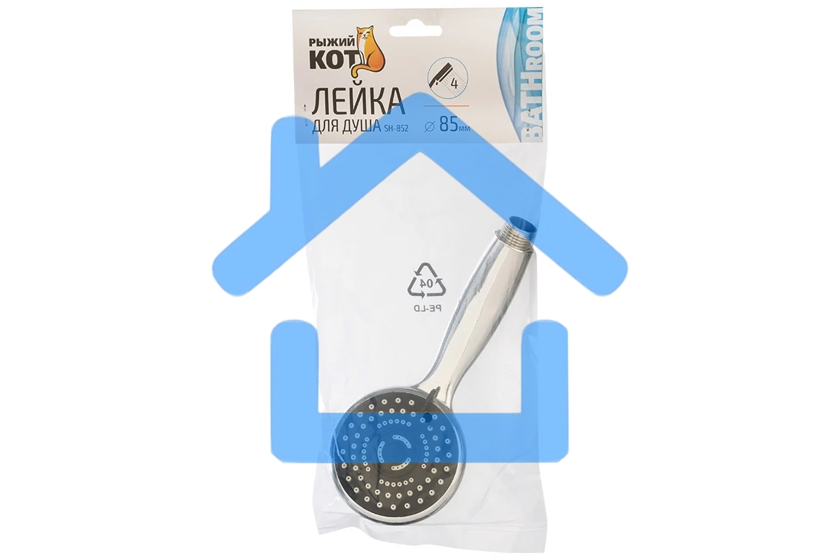 Лейка для душа РЫЖИЙ КОТ SH-852, 85 мм (четыре режима) (105686)