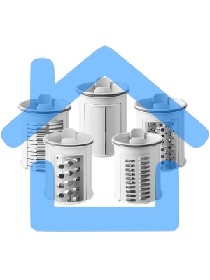 Мультирезка Centek CT-1382 300Вт 5 насадок / измельчение /шинковка/ волнистая /грубая нарезка