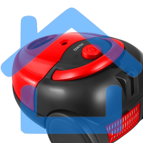 Пылесос Centek CT-2518 Red красный/черный, 350/1800 Вт, уборка сухая, пылесборник мешок, 1.5 л