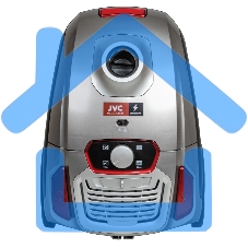 Пылесос JVC JH-VB250 серый, 360/2100 Вт, уборка сухая, пылесборник мешок 3 л