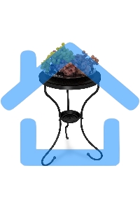 Столик журнальный SHEFFILTON SHT-CT10-1 металл/пластик черный муар (253786)