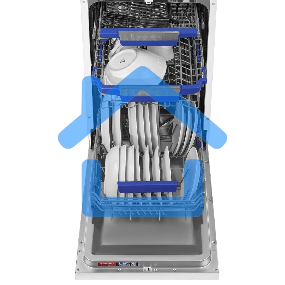 Посудомоечная машина MAUNFELD MWF45230W, белый, 45 см, 10 компл., 49 дБ, класс A++